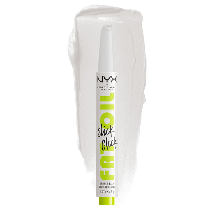 NYX PROFESSIONAL MAKEUP Fat Oil Slick Click, Lightweight, Buildable, Pigmented Vegan Lip Balm