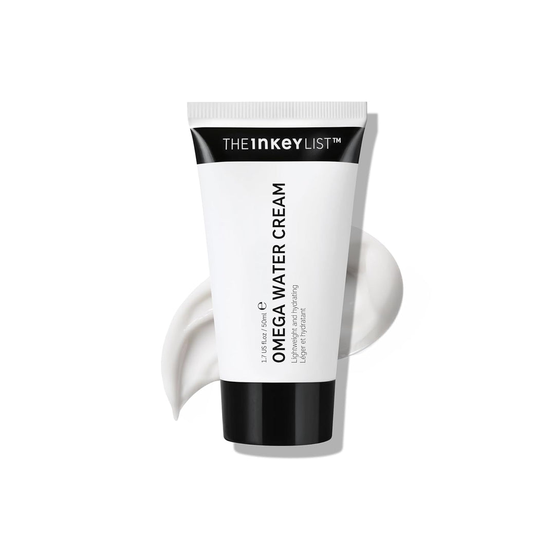 The INKEY List Omega Water Cream 1.69 fl oz/50ml, Oil-Free Face Moisturiser, Lightweight Gel, Vegan Friendly Skincare, Suitable For Blemish Prone Skin