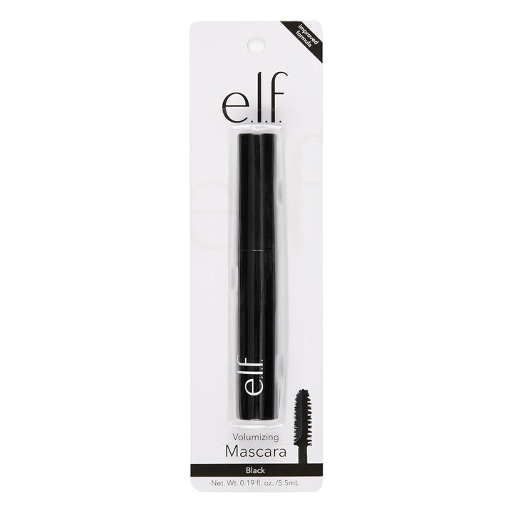 e.l.f. Volumizing Mascara, Mascara For Fuller, Thicker-Looking Lashes, Enriched With Vitamin E, Black
