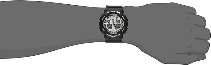 Casio G-­Shock GA-­100BW­-1A White and Black Series Luxury Watch