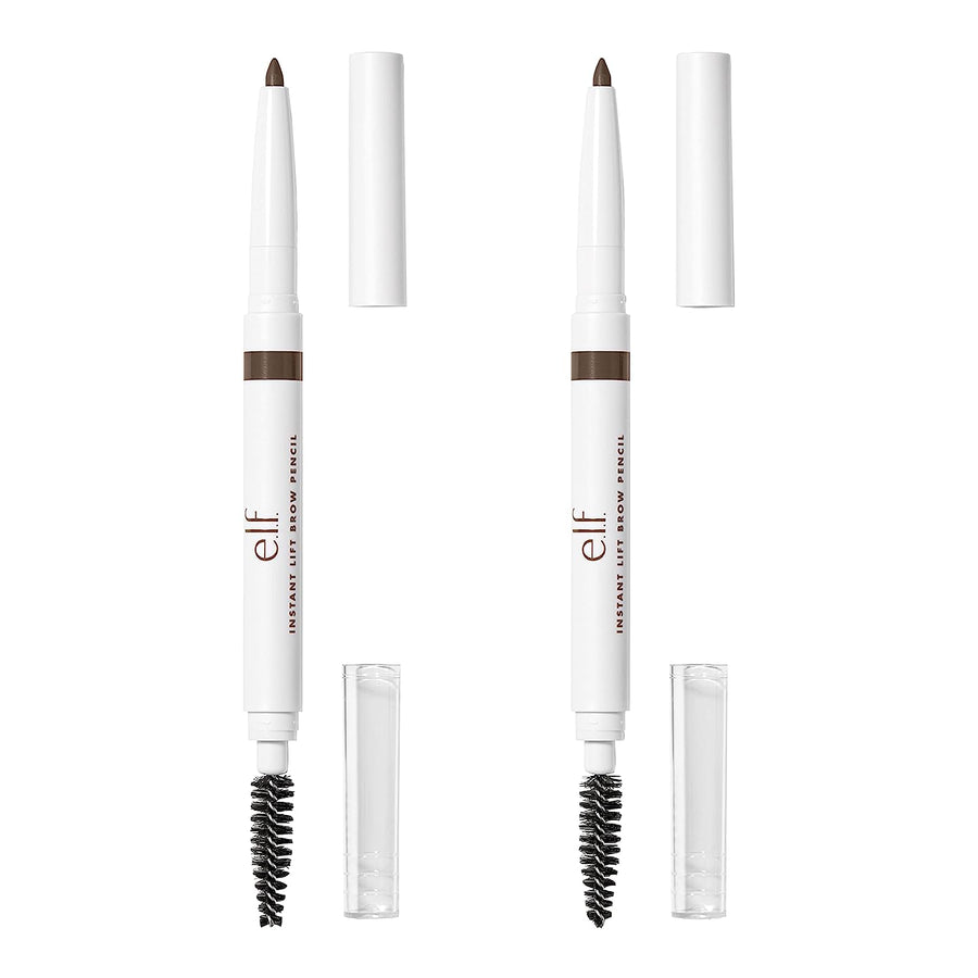 e.l.f. Cosmetics Instant Lift Brow Pencil 2-Pack, Dual-Ended Precision Brow Pencils For Shaping & Defining Brows, Neutral Brown - 3alababak