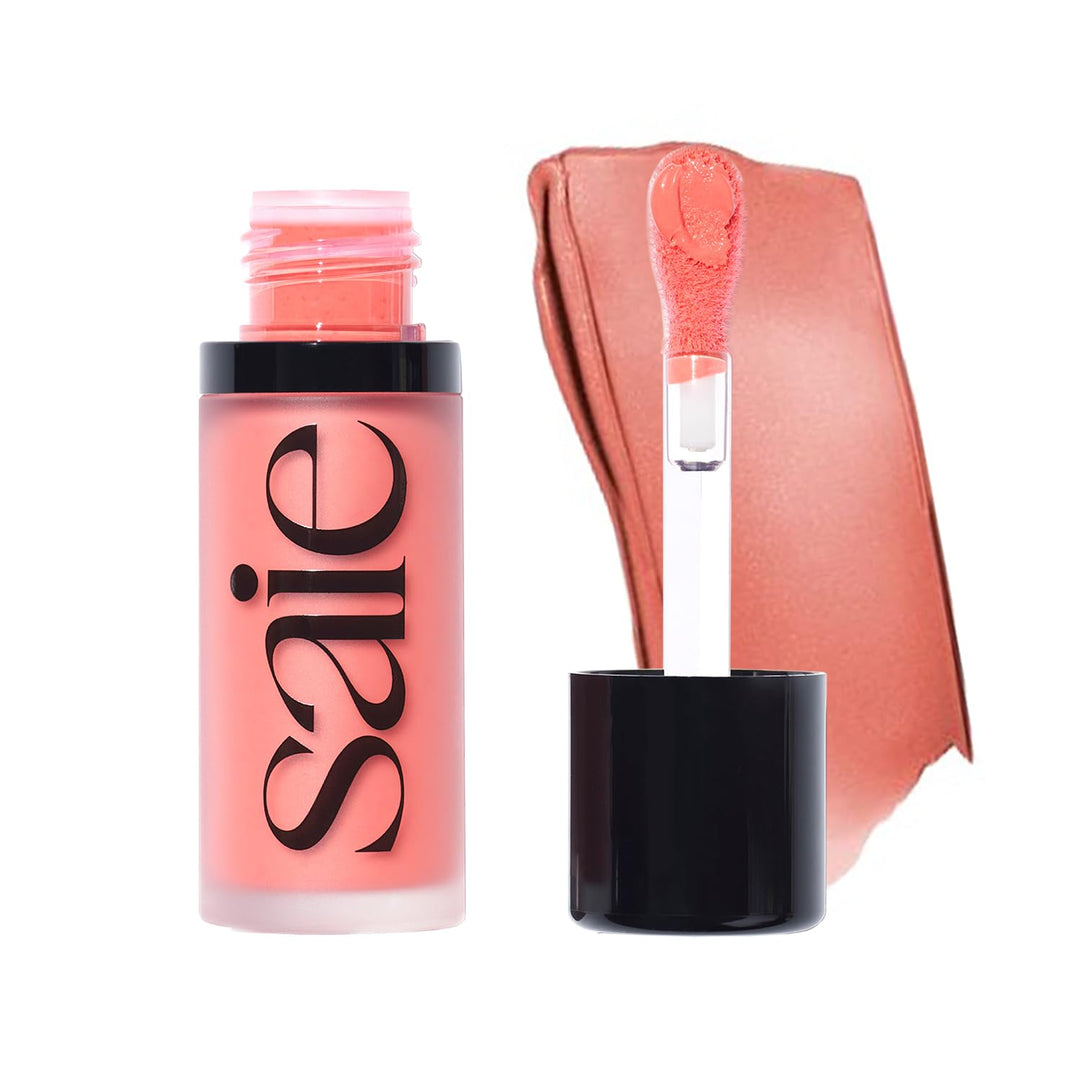Saie Dew Liquid Blush for Cheeks - Hydrating Cream Blush Stick with a Blendable + Buildable Formula