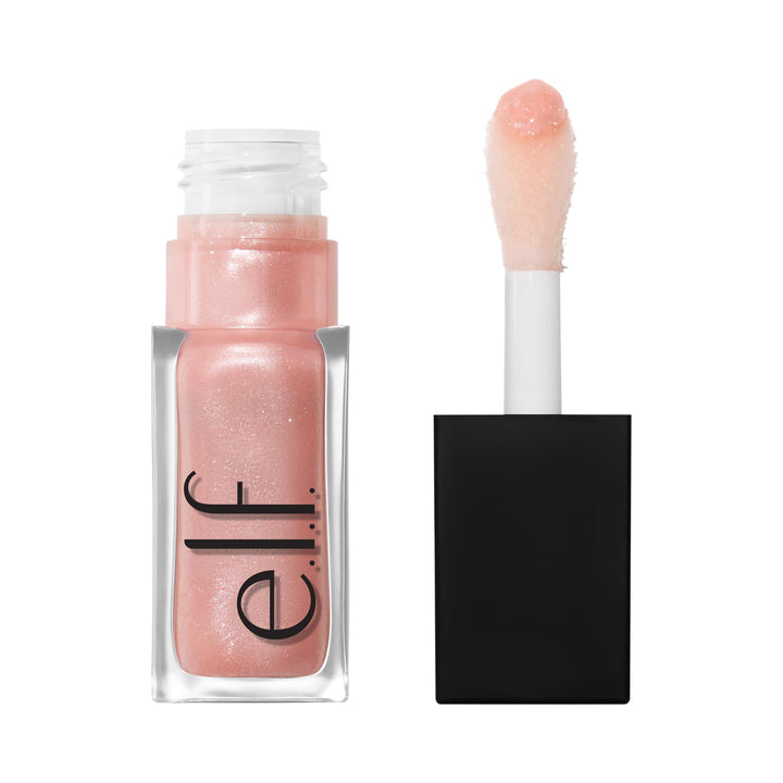 e.l.f. Glow Reviver Plumping Lip Oil, Tinted Lip Plumper For A High-Shine, Plump Finish, Infused With Jojoba Oil, Vegan &amp; Cruelty-Free, Apricot Feelings