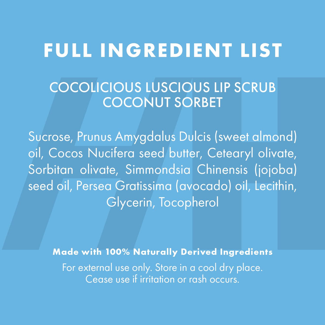 Handmade Heroes 100% Natural Lip Scrub, Vegan Conditioning Coconut Lip Exfoliator - Gentle Exfoliant, Ultra Sexy Sugar Lip Mask Polish and Scrubber for Chapped Dry and Dark Lips, 1oz