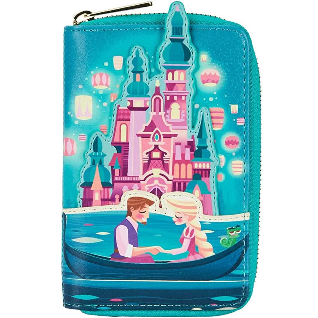 Loungefly Tangled Rapunzel Castle Glow in The Dark Zip Around Wallet - BumbleToys - 14 Years & Up, 5-7 Years, 8-13 Years, Characters, Disney, Girls