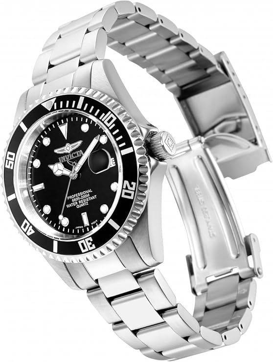 Invicta 8932OB Pro Diver Men's Black Dial Stainless Steel Band Watch