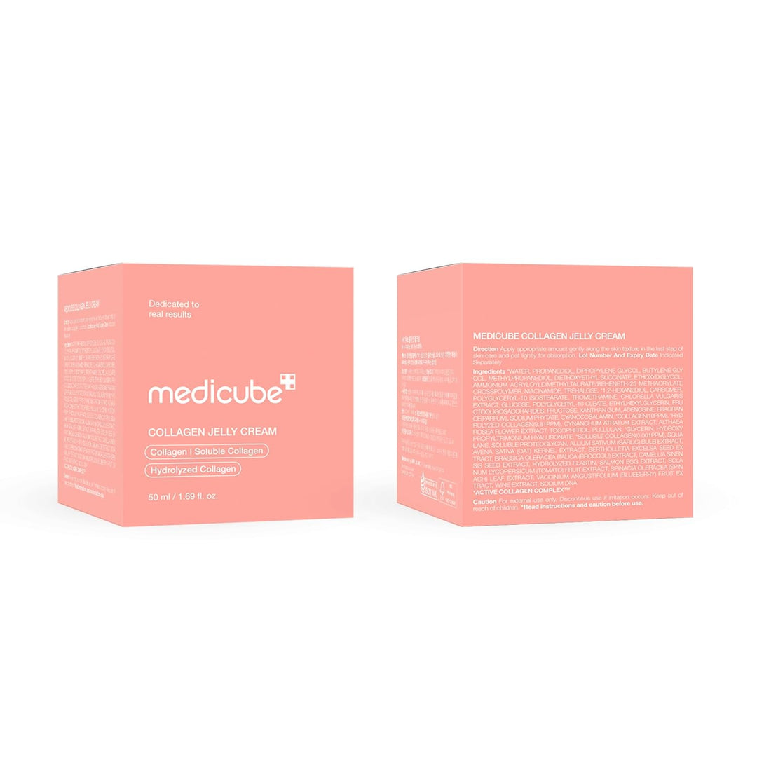 Medicube Collagen Jelly Cream- Niacinamide & Freeze-Dried Hydrolyzed Collagen - Boosts skin's barrier hydration and gives 24h Glow & Lifted Look  1.69 Fl Oz