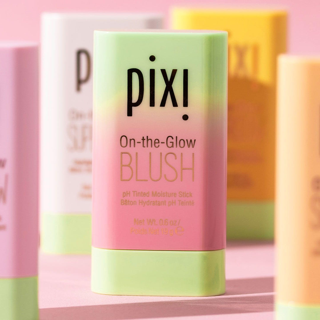 Pixi On-the-Glow Blush Stick , Hydrating Tinted Moisture Stick for Cheeks and Lips with Ginseng, Aloe Vera and Fruit Extracts, Twist-Up Design, Paraben-Free, 19g / 0.6 oz