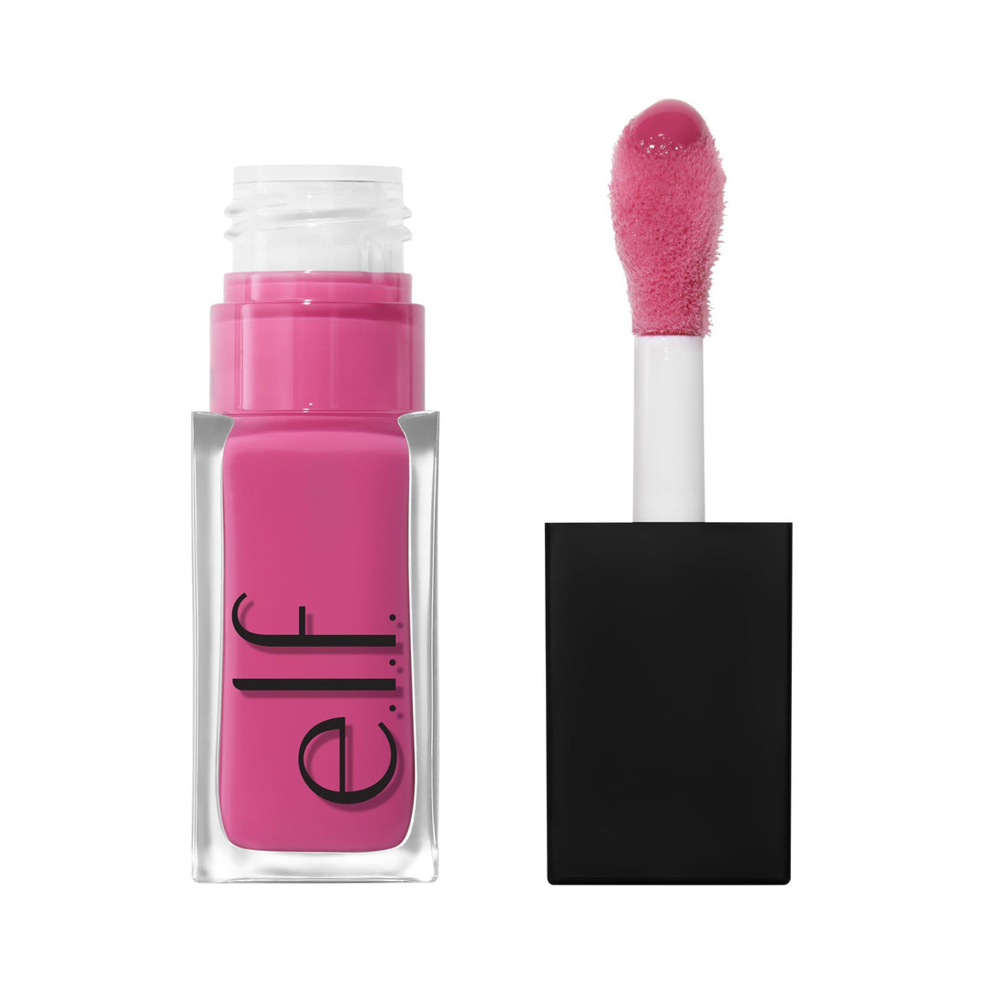 e.l.f. Glow Reviver Plumping Lip Oil, Tinted Lip Plumper For A High-Shine, Plump Finish, Infused With Jojoba Oil, Vegan &amp; Cruelty-Free, Apricot Feelings