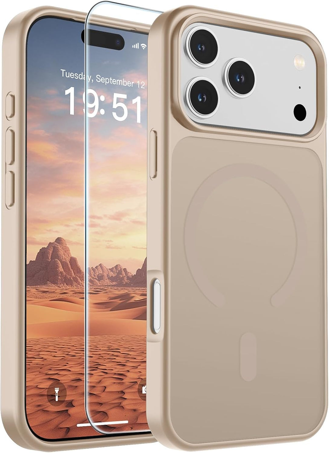 جراب SUPFINE مغناطيسي لهاتف iPhone 18 Pro Max / 17 Pro Max متوافق مع MagSafe، غطاء للتحكم في الكاميرا، غطاء سيليكون فاخر مقاوم للصدمات والسقوط لهاتف 18 Pro Max