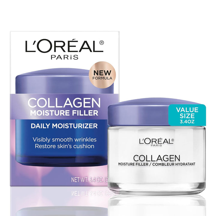 L'Oreal Paris Collagen Daily Face Moisturizer, Anti Aging Face Cream to Reduce Wrinkles and Provide Intense Hydration
