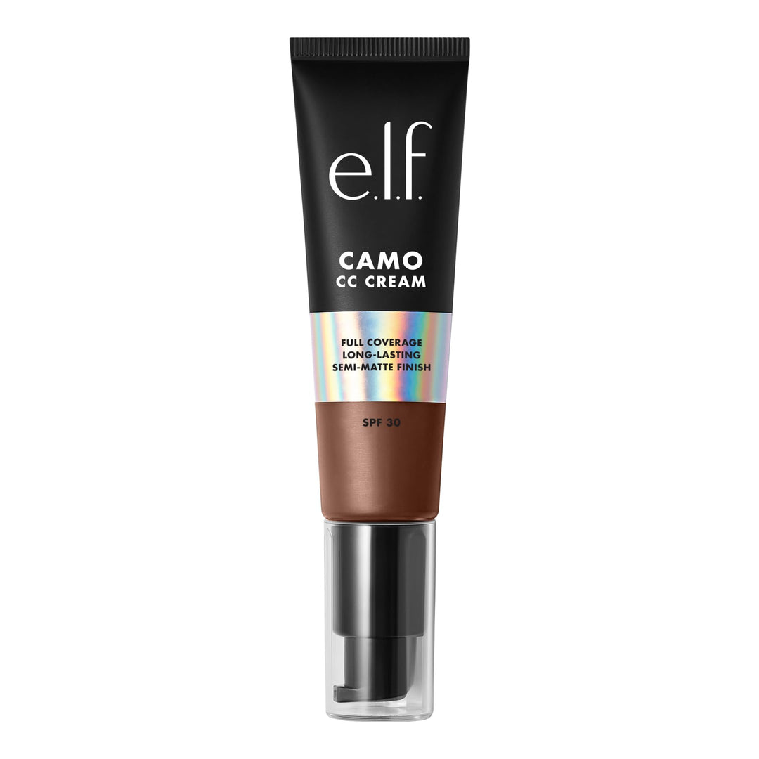 e.l.f. Camo CC Cream, Color Correcting Medium-To-Full Coverage Foundation with SPF 30, Light 210 N, 1.0 Oz (30g)