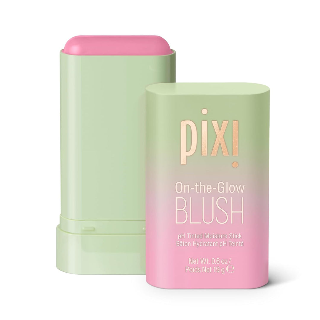 Pixi On-the-Glow Blush Stick , Hydrating Tinted Moisture Stick for Cheeks and Lips with Ginseng, Aloe Vera and Fruit Extracts, Twist-Up Design, Paraben-Free, 19g / 0.6 oz