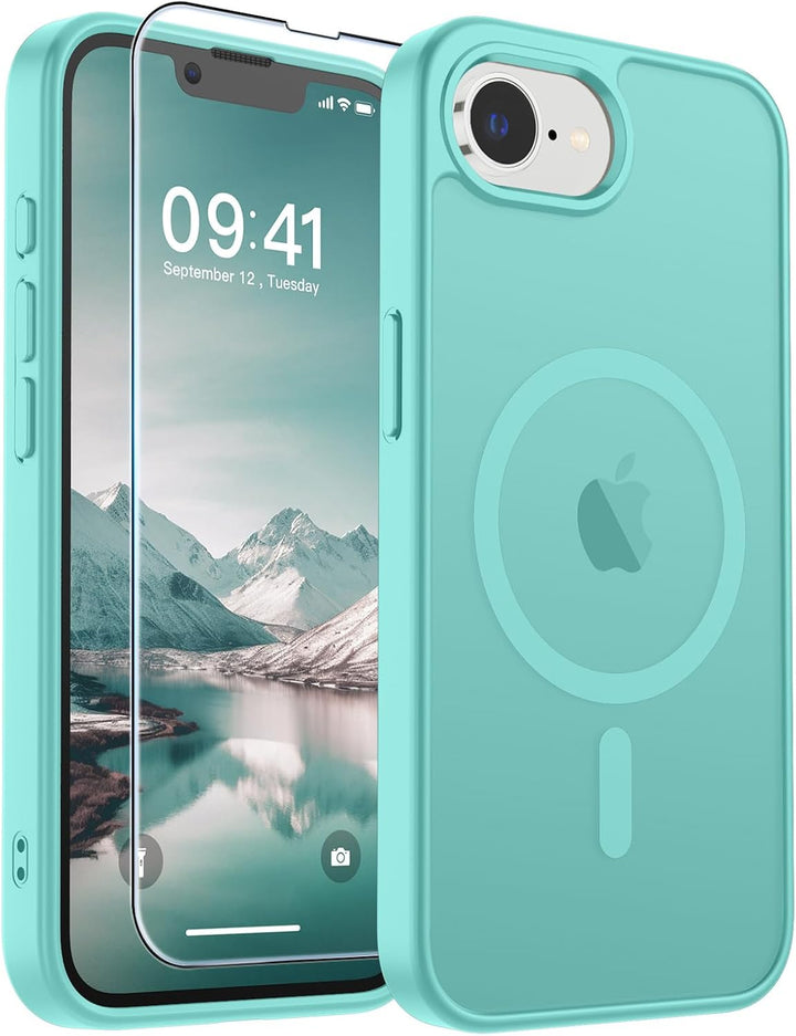جراب SUPFINE مغناطيسي لهاتف iPhone 18 Pro Max / 17 Pro Max متوافق مع MagSafe، غطاء للتحكم في الكاميرا، غطاء سيليكون فاخر مقاوم للصدمات والسقوط لهاتف 18 Pro Max