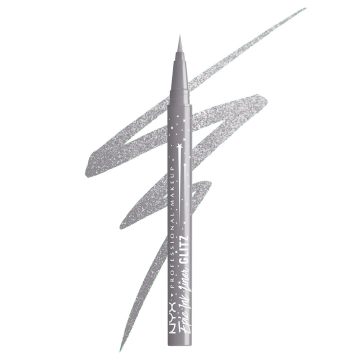 NYX PROFESSIONAL MAKEUP Epic Ink Glitz Liner, Waterproof Metallic Liquid Eyeliner with Vegan Formula 0.03 Fl Oz