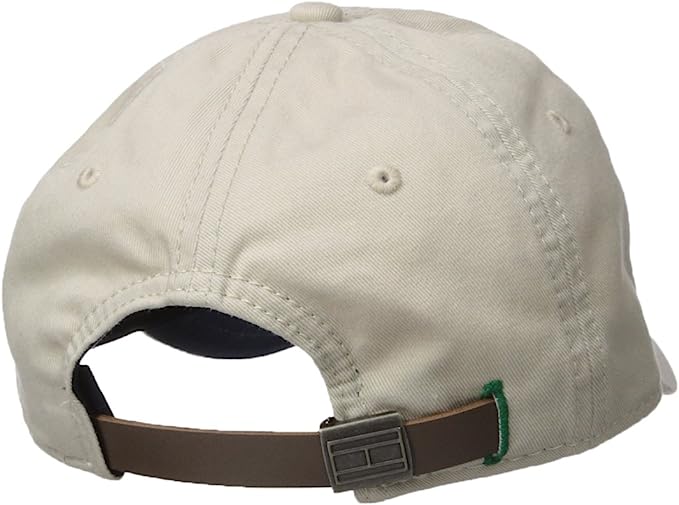 Tommy Hilfiger Men's Cotton Logo Adjustable Baseball Cap - Tommy Stone - 3alababak