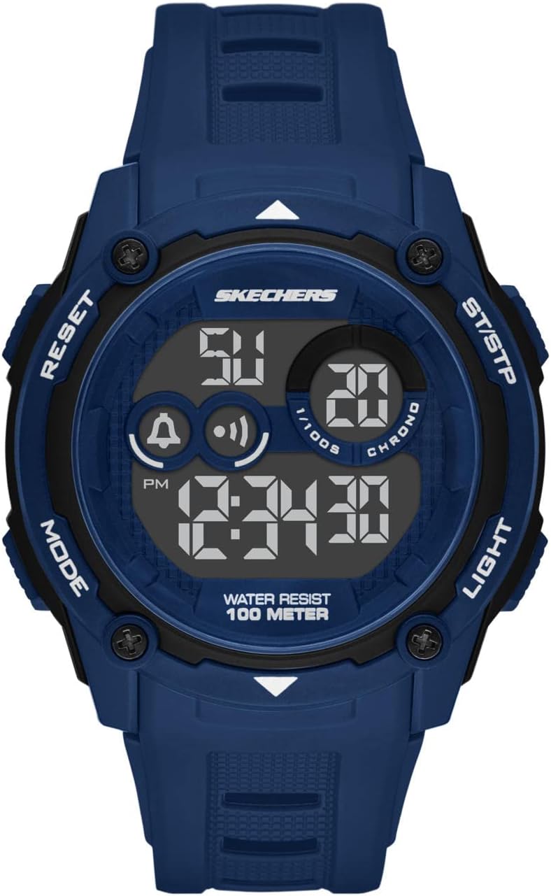 Skechers SR1152 Digital Sports Watch for Men - Atwater Blue