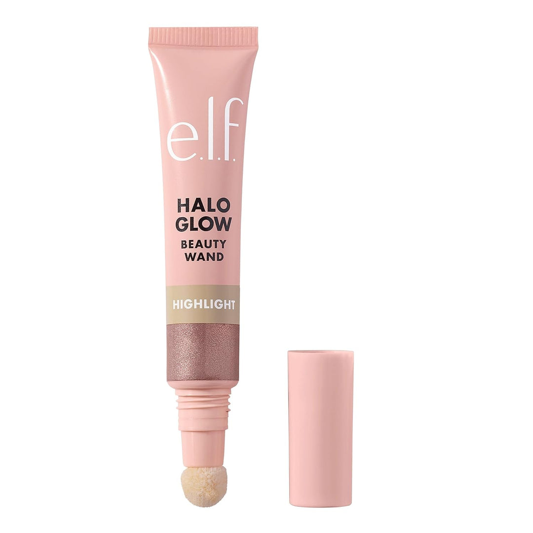 e.l.f. Halo Glow Highlight Beauty Wand, Liquid Highlighter Wand For Luminous, Glowing Skin, Buildable Formula, Vegan & Cruelty-free