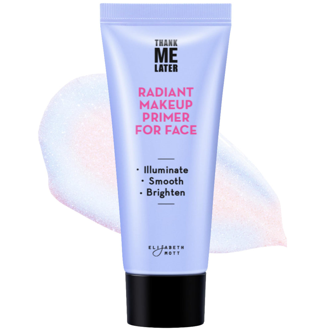Elizabeth Mott Thank Me Later Glow Enhancer - Hydrating Face Primer &amp; Highlighter for Radiant Skin, Vegan &amp; Cruelty-Free, No Sulfates, Parabens, or Phthalates  - 30g