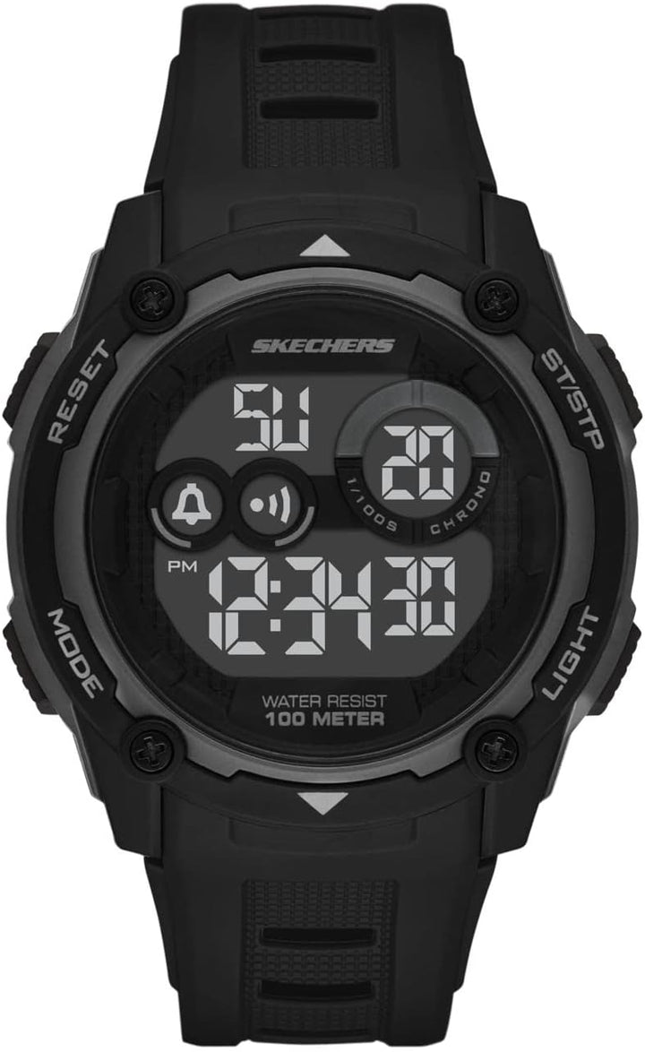 Skechers SR1149 Digital Sports Watch for Men - Atwater Black