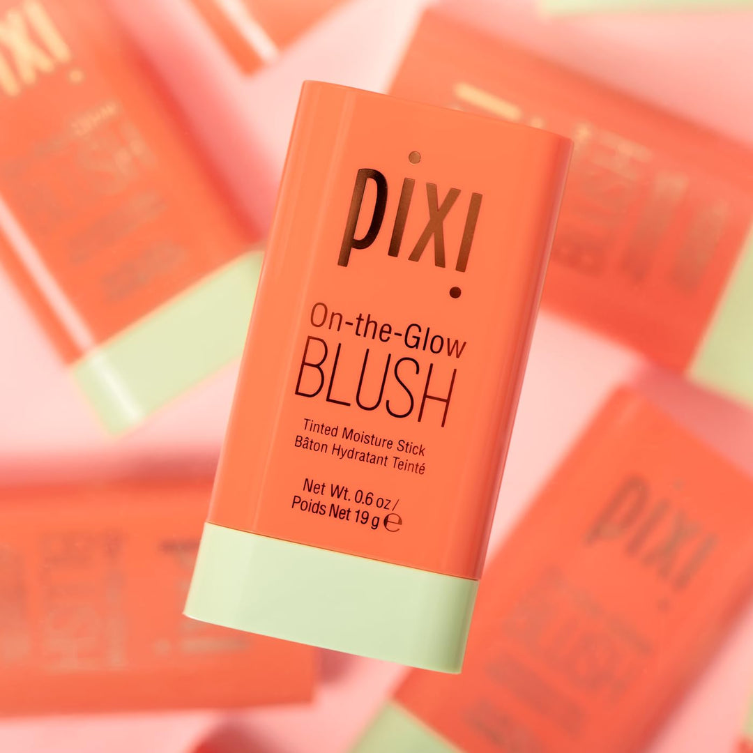 Pixi On-the-Glow Blush Stick , Hydrating Tinted Moisture Stick for Cheeks and Lips with Ginseng, Aloe Vera and Fruit Extracts, Twist-Up Design, Paraben-Free, 19g / 0.6 oz