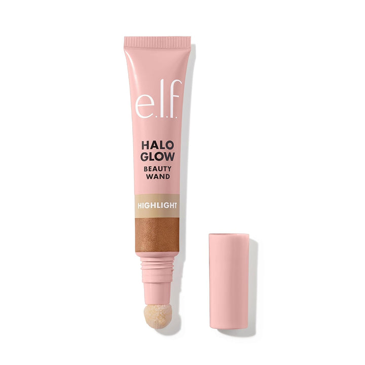 e.l.f. Halo Glow Highlight Beauty Wand, Liquid Highlighter Wand For Luminous, Glowing Skin, Buildable Formula, Vegan & Cruelty-free