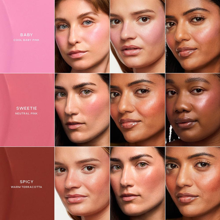 Saie Dew Liquid Blush for Cheeks - Hydrating Cream Blush Stick with a Blendable + Buildable Formula