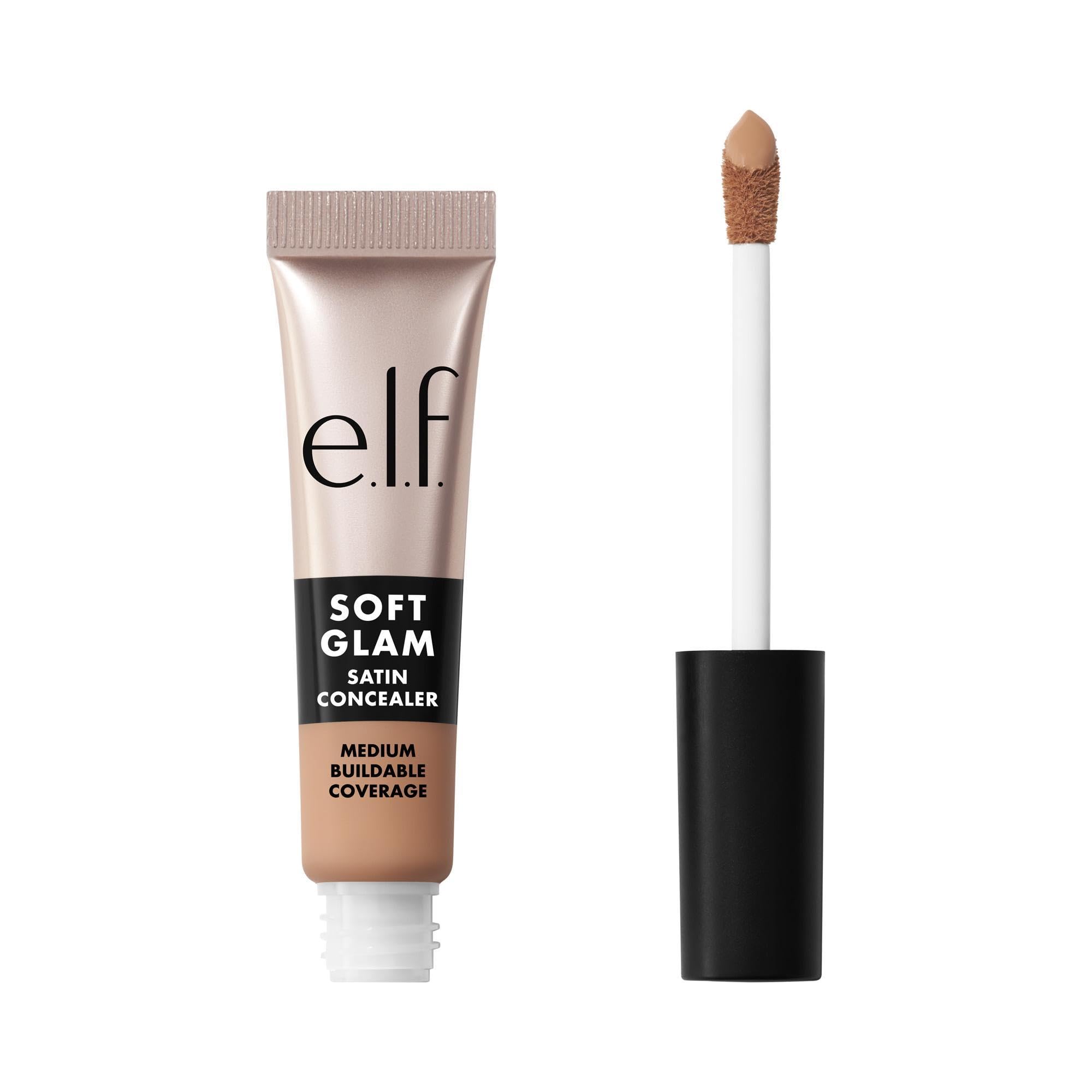 e.l.f. Soft Glam Satin Concealer, Medium Coverage For Blemishes & Under-Eye, Crease-Resistant, Long Lasting, Vegan & Cruelty-Free