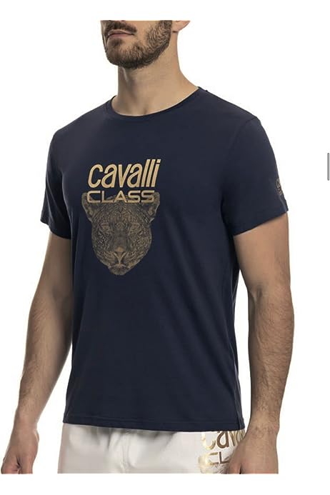 Cavalli Class T-shirt QXH01C JD060 - Black - 3alababak