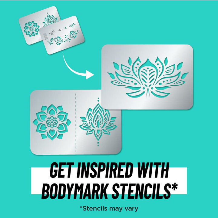 BIC BodyMark Temporary Tattoo Marker, Henna Vibes, Assorted Colors, 3-Count