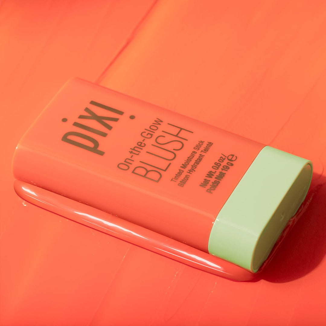 Pixi On-the-Glow Blush Stick , Hydrating Tinted Moisture Stick for Cheeks and Lips with Ginseng, Aloe Vera and Fruit Extracts, Twist-Up Design, Paraben-Free, 19g / 0.6 oz