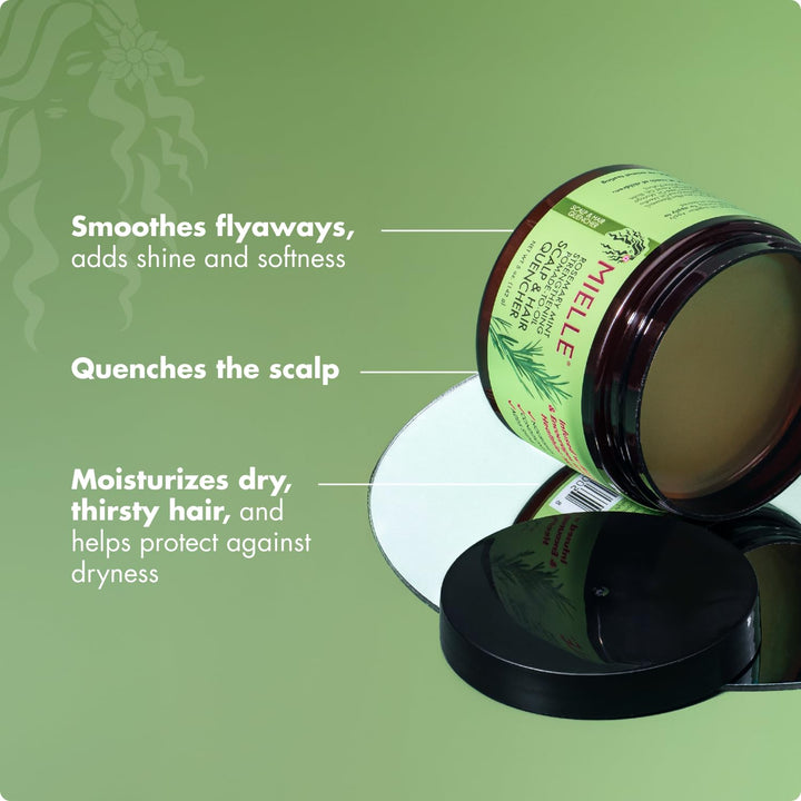 Mielle Organics Rosemary &amp; Mint Hair Pomade for Women &amp; Men - Conditioning Natural Hair Moisturizer to Quench the Scalp, Lock in Wave Patterns, Add Shine &amp; Help Protect Against Dryness (5 oz)