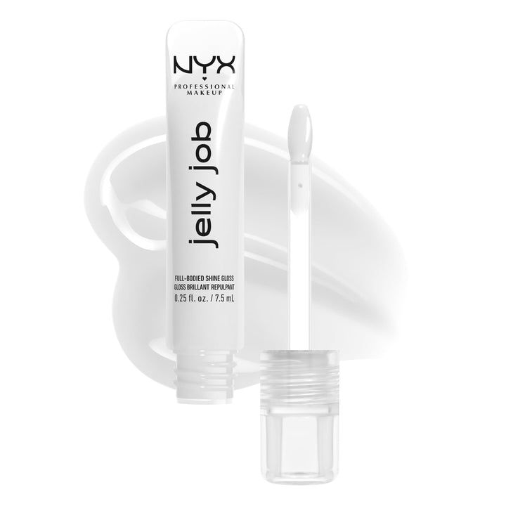 NYX PROFESSIONAL MAKEUP Jelly Job Lip Gloss, Lip Tint Gloss with Full-Bodied, Smoothing, and Hyper-Glossy Shine