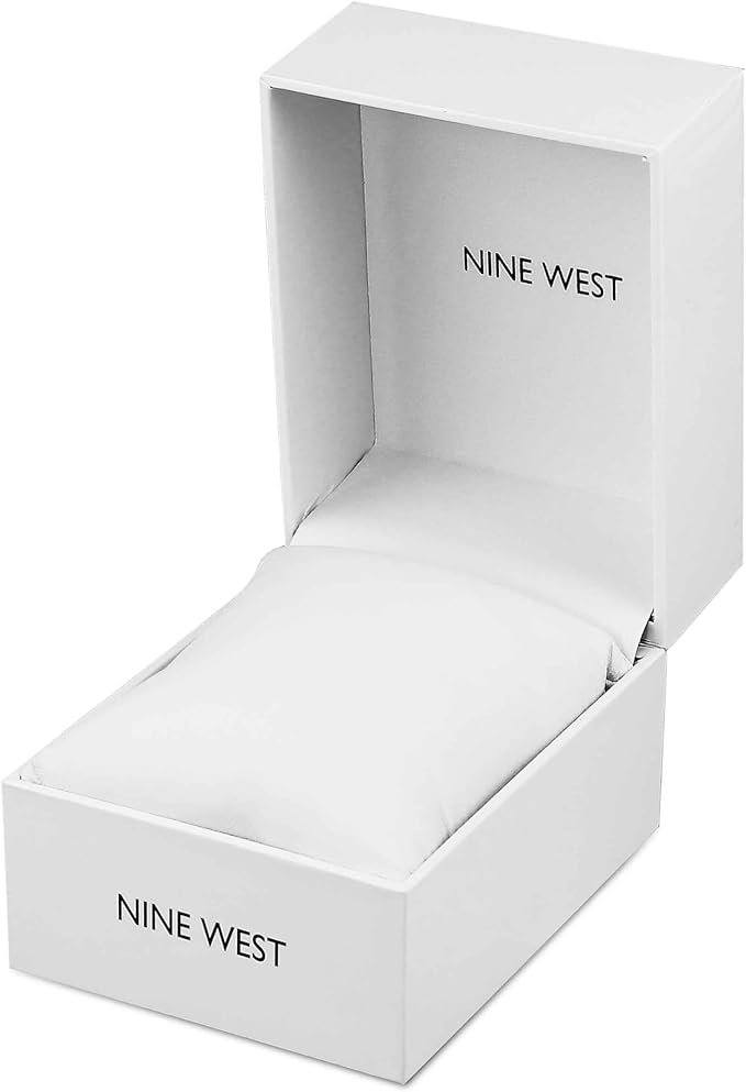 Nine West Women's NW/2098PKRG Crystal Accented Bracelet Watch