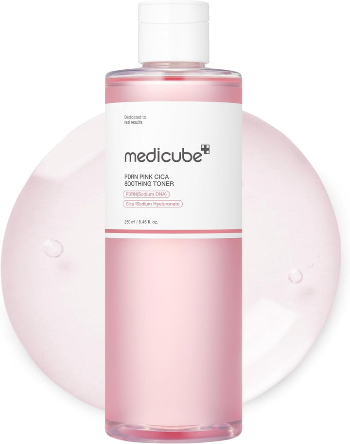 medicube PDRN Toner Salmon DNA PDRN CICA Soothing Toner | Lightweight &amp; Watery for Skin Boosting, Soothing and Calming | Uneven Skin Tone Care with Peptide &amp; Niacinamide | Korean Skincare, 8.45 fl.oz