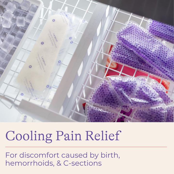 Lansinoh Hot and Cold Postpartum Pads – Reusable Perineal Ice Packs for Postpartum Recovery, Labor &amp; Delivery Essentials, 2 Count