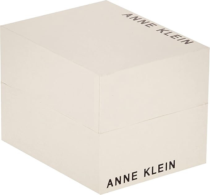 Anne Klein AK/3702BKBK Women's Strap Watch - Taupe/Rose Gold