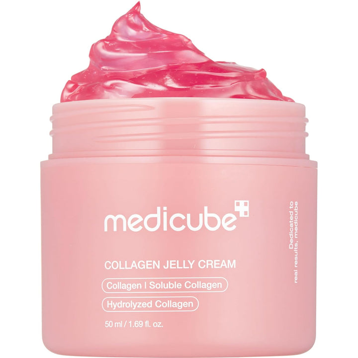 Medicube Collagen Jelly Cream- Niacinamide & Freeze-Dried Hydrolyzed Collagen - Boosts skin's barrier hydration and gives 24h Glow & Lifted Look  1.69 Fl Oz