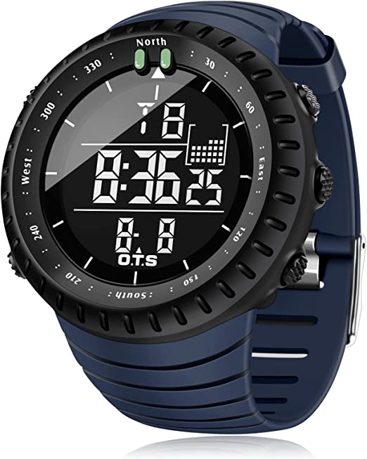 Palada Men's Digital Sports Watch Waterproof Tactical Watch for Men - 3alababak