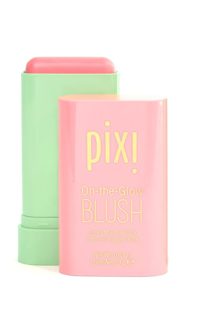 Pixi On-the-Glow Blush Stick , Hydrating Tinted Moisture Stick for Cheeks and Lips with Ginseng, Aloe Vera and Fruit Extracts, Twist-Up Design, Paraben-Free, 19g / 0.6 oz