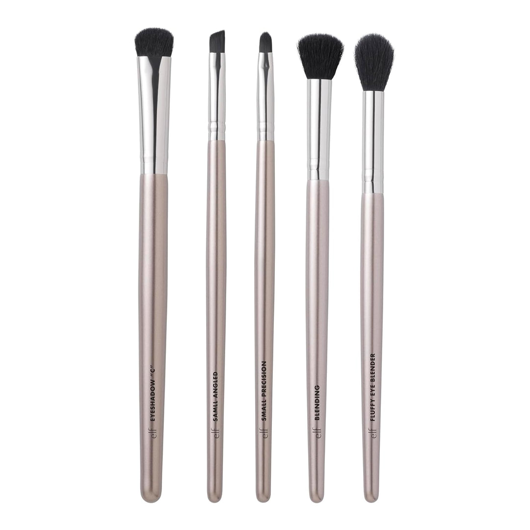 e.l.f. Smoky Eye Brush Kit, 5-Piece Makeup Brush Kit For Creating A Smoky Eye Look, Apply &amp; Blend Eyeshadow, Vegan &amp; Cruelty-Free