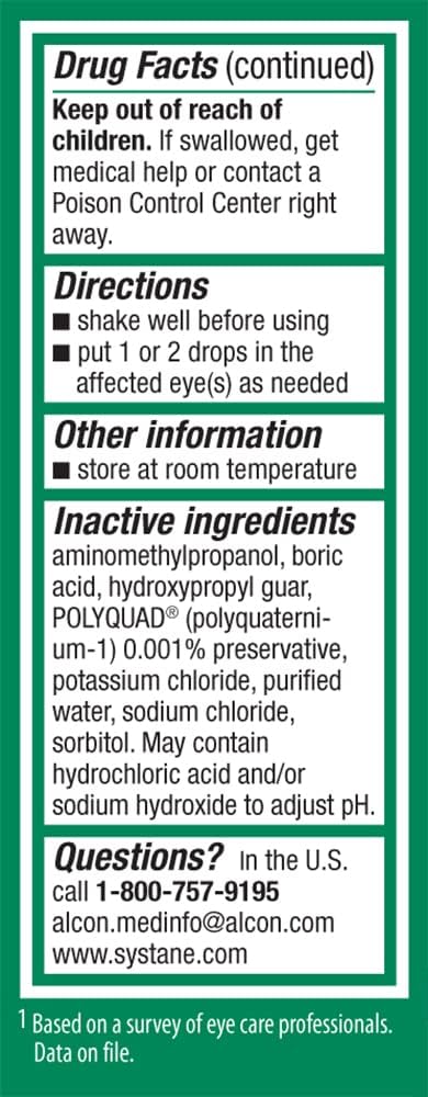 Systane Ultra Lubricant Eye Drops,0.14 Fl Oz