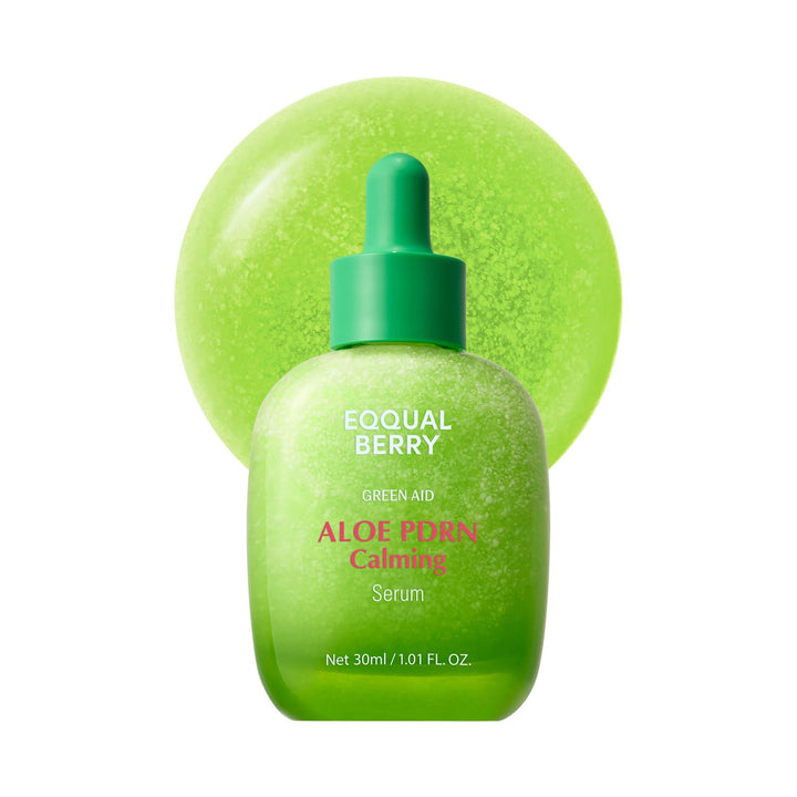 EQQUALBERRY Aloe PDRN Calming Smoothie Serum – Soothing Korean Skin Care for Sensitive Skin, Cica &amp; Aloe for Repair, Hydrating &amp; Radiant Glow, Non-Comedogenic (1.01oz / 30ml)