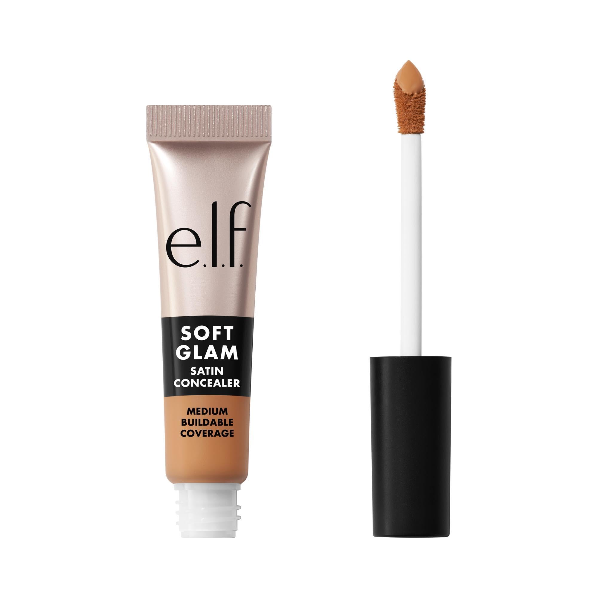 e.l.f. Soft Glam Satin Concealer, Medium Coverage For Blemishes & Under-Eye, Crease-Resistant, Long Lasting, Vegan & Cruelty-Free