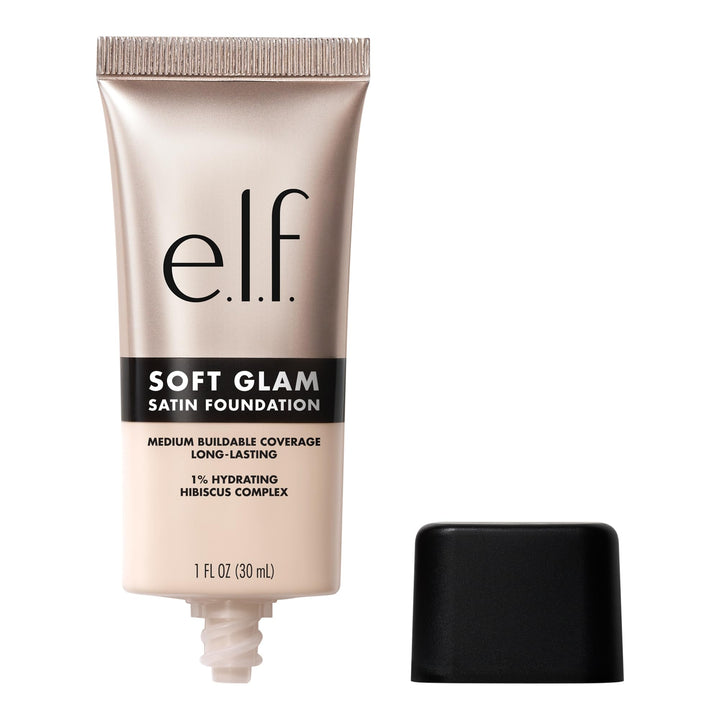e.l.f. Soft Glam Foundation, Medium Coverage, Long-Lasting & Buildable Foundation For A Smooth, Satin Finish, Vegan & Cruelty-Free, 32 Medium Neutral