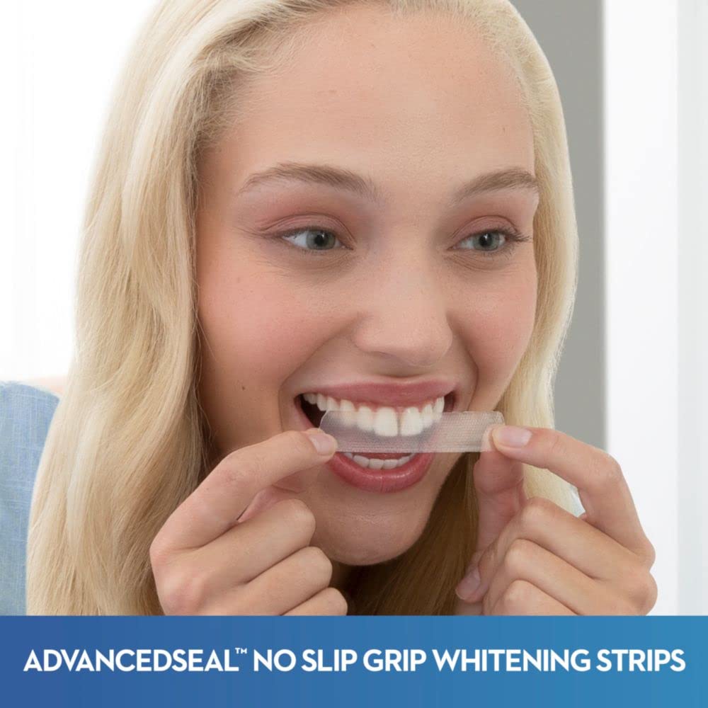 Crest 3D Whitestrips Sensitive At-home Teeth Whitening Kit, 18 Treatments - 3alababak