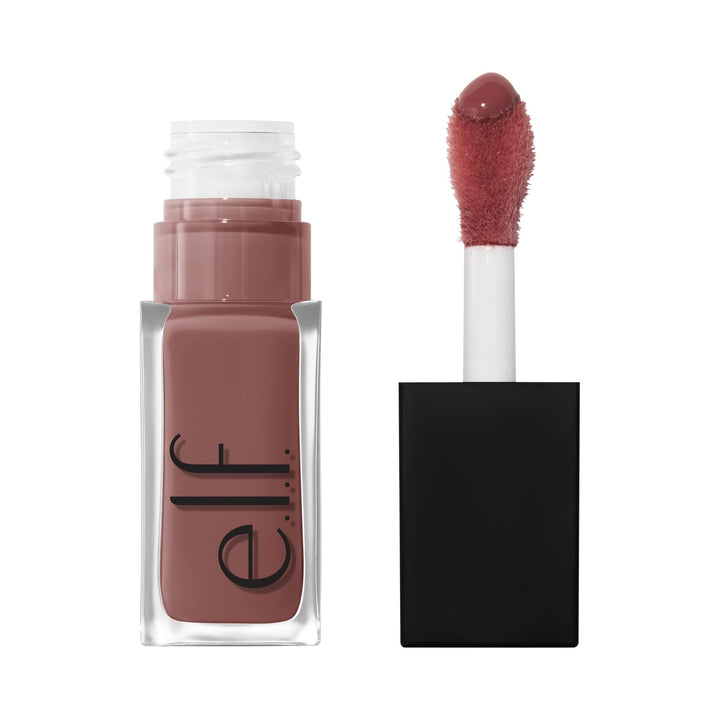 e.l.f. Glow Reviver Plumping Lip Oil, Tinted Lip Plumper For A High-Shine, Plump Finish, Infused With Jojoba Oil, Vegan &amp; Cruelty-Free, Apricot Feelings