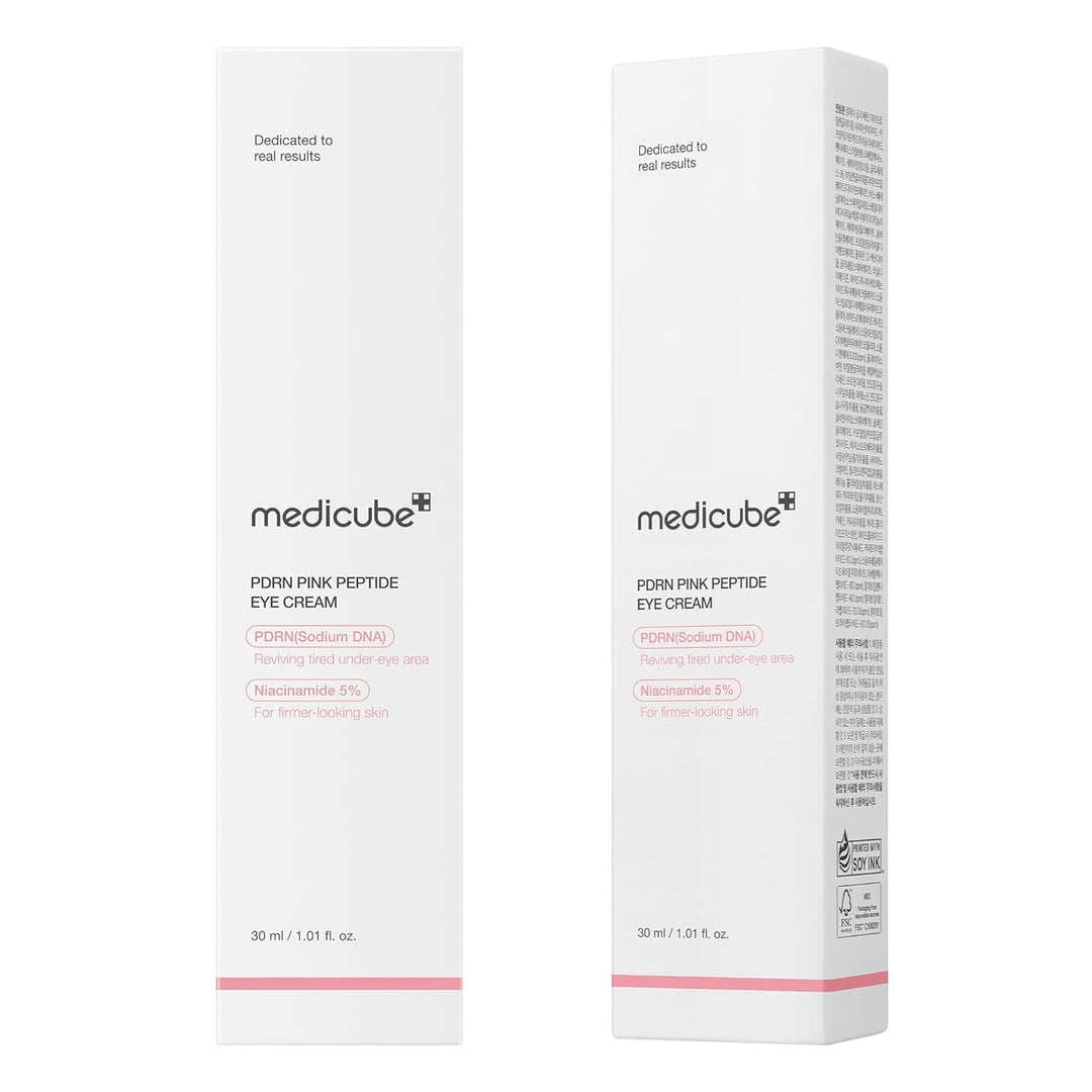 medicube Eye Serum with Salmon DNA PDRN &amp; Pink Peptides | 99% Purity Retinol for Fine Lines | PDRN &amp; Niacinamide for Uneven Skin Tone | Korean Skincare, 1.01 fl.oz