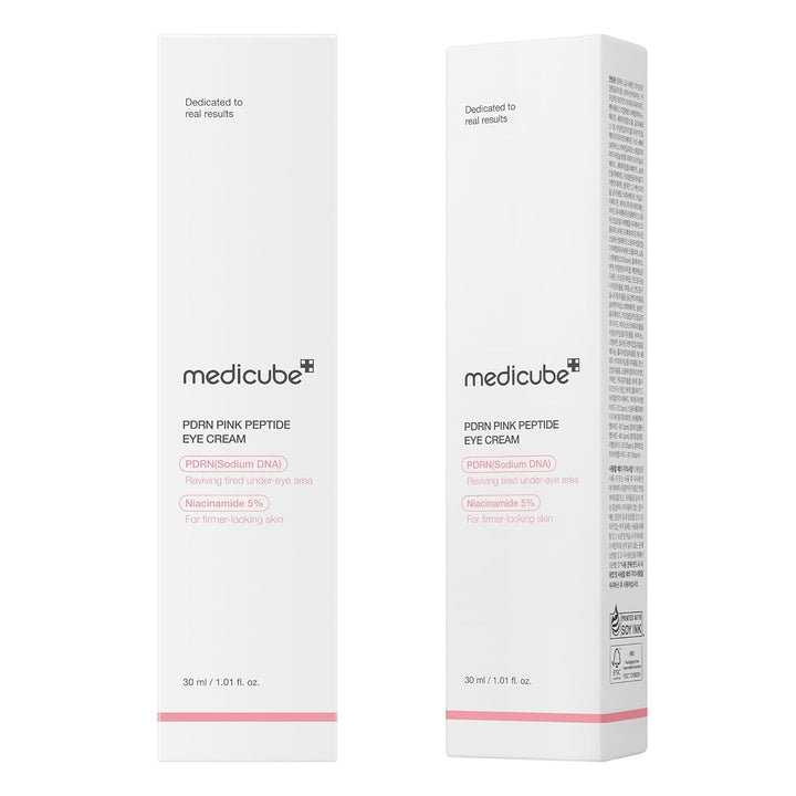 medicube Eye Serum with Salmon DNA PDRN &amp; Pink Peptides | 99% Purity Retinol for Fine Lines | PDRN &amp; Niacinamide for Uneven Skin Tone | Korean Skincare, 1.01 fl.oz