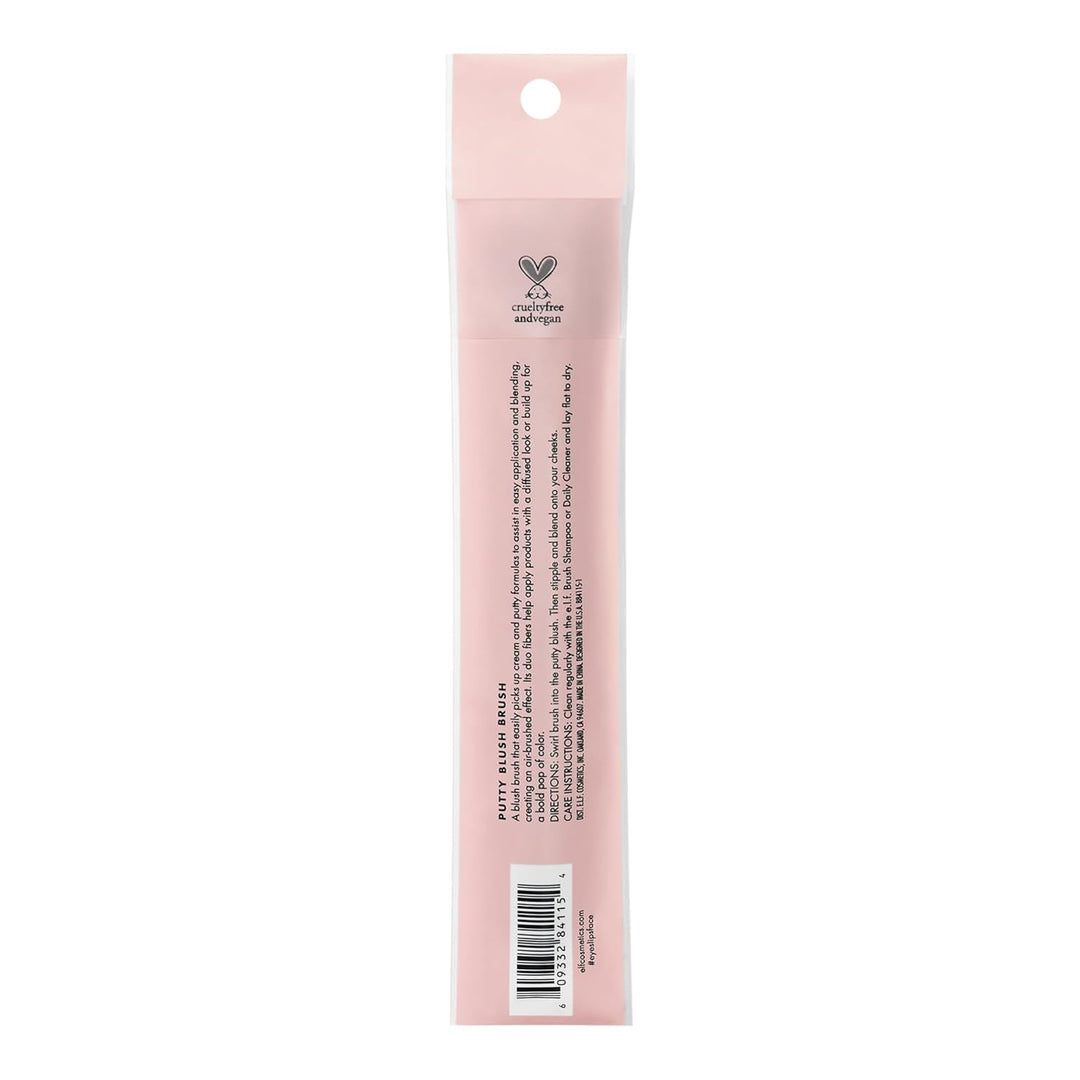 e.l.f. Putty Blush Brush, Vegan Makeup Tool, Flawlessly Applies Putty & Cream Formulas, Creates Airbrushed Effect